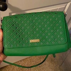 Kate Spade Green Eyelet Purse